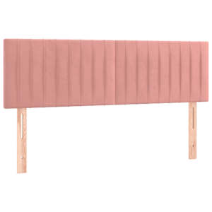 Box spring postel s matrací růžová 140x190 cm samet - obrázek 6
