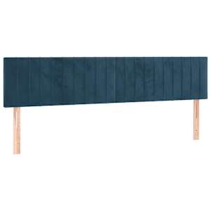 Box spring postel s matrací tmavě modrá 160x200 cm samet - obrázek 6