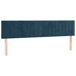 Box spring postel s matrací tmavě modrá 180x200 cm samet - obrázek 6