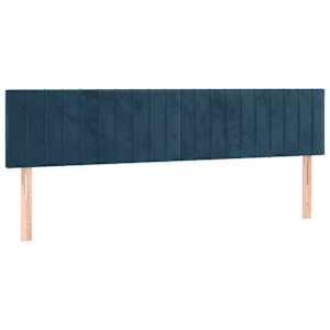 Box spring postel s matrací tmavě modrá 200x200 cm samet - obrázek 6
