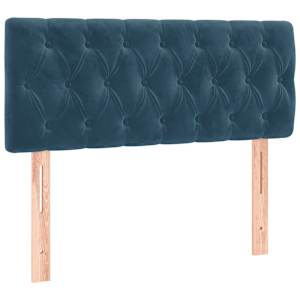 Box spring postel s matrací tmavě modrá 90x190 cm samet - obrázek 6