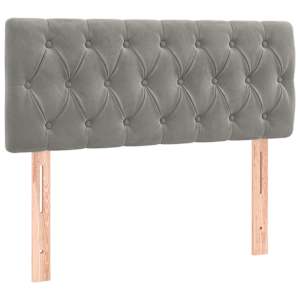 Box spring postel s matrací světle šedá 100x200 cm samet - obrázek 6