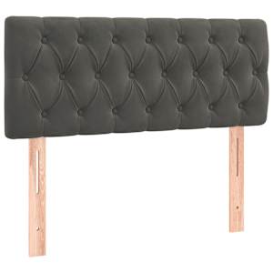 Box spring postel s matrací tmavě šedá 100x200 cm samet - obrázek 6
