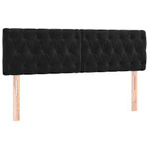 Box spring postel s matrací černá 140x200 cm samet - obrázek 6