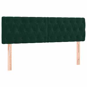 Box spring postel s matrací tmavě zelená 160x200 cm samet - obrázek 6