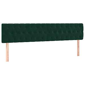Box spring postel s matrací tmavě zelená 180x200 cm samet - obrázek 6