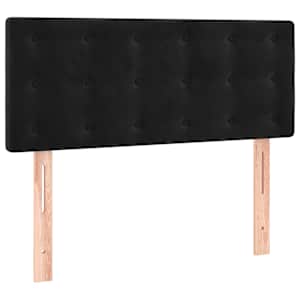 Box spring postel s matrací černá 80 x 200 cm samet - obrázek 6