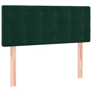 Box spring postel s matrací tmavě zelená 80 x 200 cm samet - obrázek 6