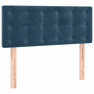 Box spring postel s matrací tmavě modrá 80 x 200 cm samet - obrázek 6