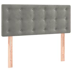 Box spring postel s matrací světle šedá 90x190 cm samet - obrázek 6