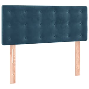 Box spring postel s matrací tmavě modrá 90x190 cm samet - obrázek 6