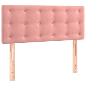 Box spring postel s matrací růžová 90x190 cm samet - obrázek 6