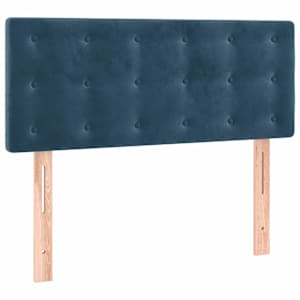 Box spring postel s matrací tmavě modrá 90x200 cm samet - obrázek 6