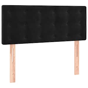 Box spring postel s matrací černá 100x200 cm samet - obrázek 6