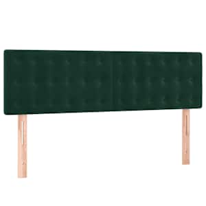 Box spring postel s matrací tmavě zelená 140x190 cm samet - obrázek 6