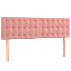 Box spring postel s matrací růžová 140x190 cm samet - obrázek 6