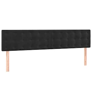 Box spring postel s matrací černá 160x200 cm samet - obrázek 6