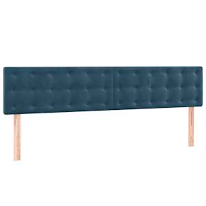 Box spring postel s matrací tmavě modrá 160x200 cm samet - obrázek 6