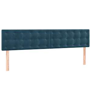 Box spring postel s matrací tmavě modrá 180x200 cm samet - obrázek 6