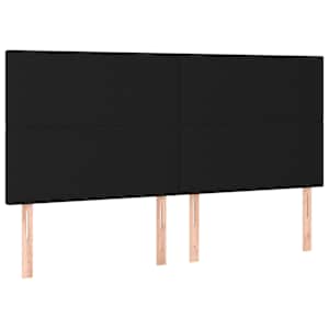 Box spring postel s matrací černá 200x200 cm textil - obrázek 6