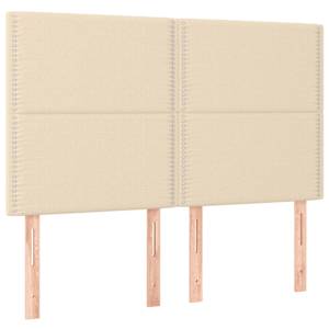 Box spring postel s matrací krémová 140x190 cm textil - obrázek 6