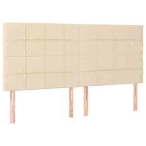 Box spring postel s matrací krémová 160x200 cm textil - obrázek 6