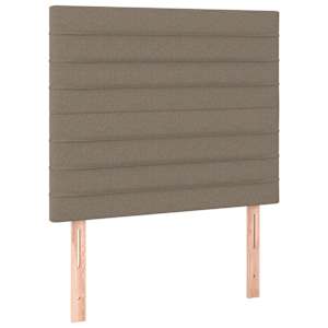 Box spring postel s matrací taupe 100 x 200 cm textil - obrázek 6