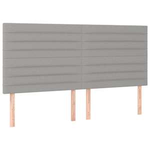 Box spring postel s matrací světle šedá 180 x 200 cm textil - obrázek 6