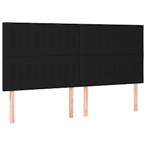 Box spring postel s matrací černá 160x200 cm textil - obrázek 6