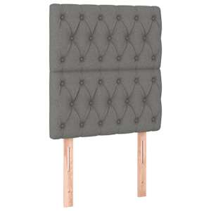 Box spring postel s matrací tmavě šedá 80 x 200 cm textil - obrázek 6