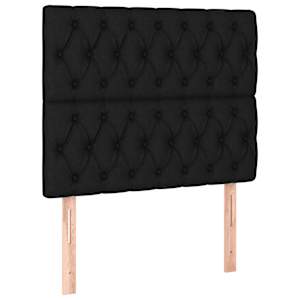 Box spring postel s matrací černá 90x190 cm textil - obrázek 6