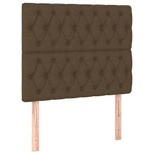 Box spring postel s matrací tmavě hnědá 90x190 cm textil - obrázek 6
