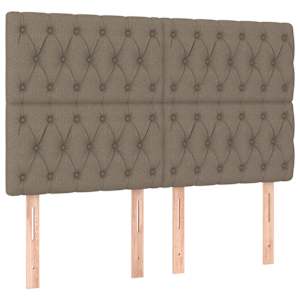 Box spring postel s matrací taupe 160x200 cm textil - obrázek 6