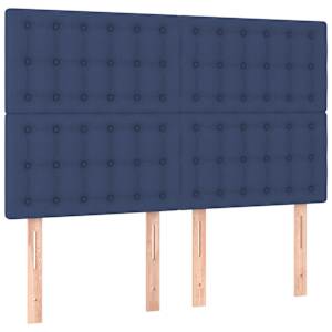 Box spring postel s matrací modrá 140x190 cm textil - obrázek 6