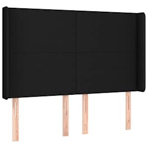 Box spring postel s matrací černá 140 x 190 cm textil - obrázek 6