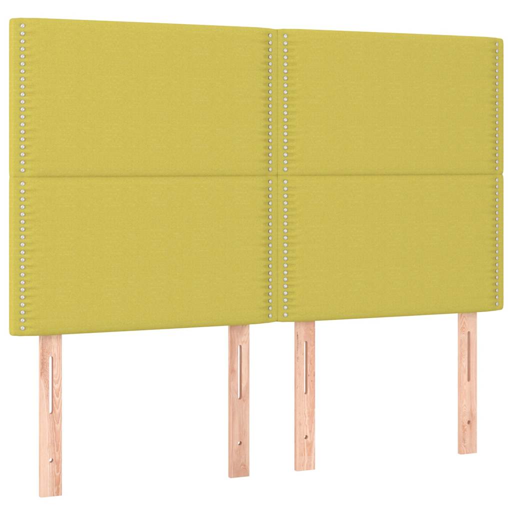 Box spring postel s matrací zelená 140x190 cm textil - obrázek 6