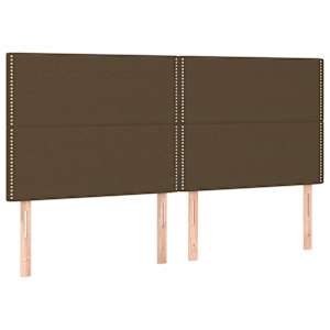 Box spring postel s matrací tmavě hnědá 180x200 cm textil - obrázek 6