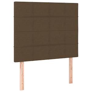 Box spring postel s matrací tmavě hnědá 90x190 cm textil - obrázek 6