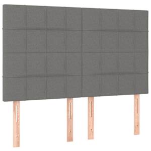 Box spring postel s matrací tmavě šedá 140x200 cm textil - obrázek 6