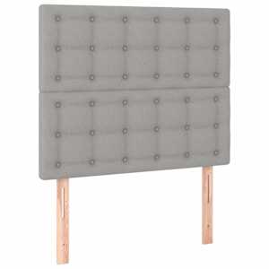 Box spring postel s matrací světle šedá 80 x 200 cm textil - obrázek 6