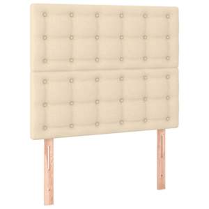 Box spring postel s matrací krémová 80 x 200 cm textil - obrázek 6