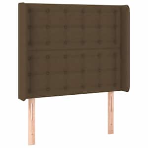 Box spring postel s matrací tmavě hnědá 100 x 200 cm textil - obrázek 6