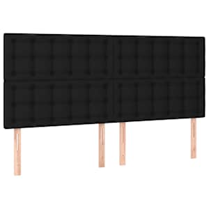 Box spring postel s matrací černá 200x200 cm textil - obrázek 6