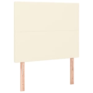 Box spring postel s matrací krémová 80 x 200 cm umělá kůže - obrázek 6