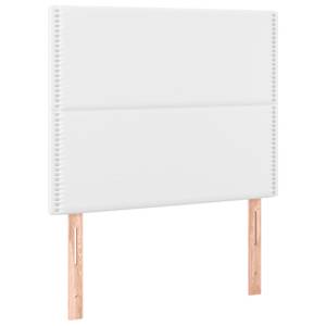 Box spring postel s matrací bílá 100x200 cm umělá kůže - obrázek 6