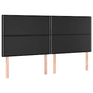 Box spring postel s matrací černá 180x200 cm umělá kůže - obrázek 6