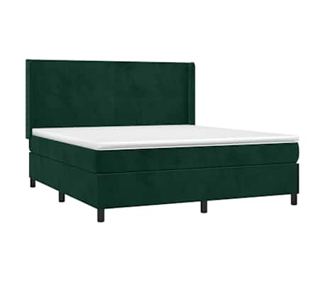vidaXL &Kappa;&rho;&epsilon;&beta;ά&tau;&iota; Boxspring &mu;&epsilon; &Sigma;&tau;&rho;ώ&mu;&alpha; &Sigma;&kappa;&omicron;ύ&rho;&omicron; &Pi;&rho;ά&sigma;&iota;&nu;&omicron; 160x200&epsilon;&kappa;. &Beta;&epsilon;&lambda;&omicron;ύ&delta;&iota;&nu;&omicron;
