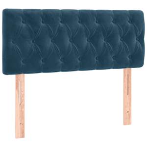 Box spring postel s matrací tmavě modrá 200x200 cm samet - obrázek 5