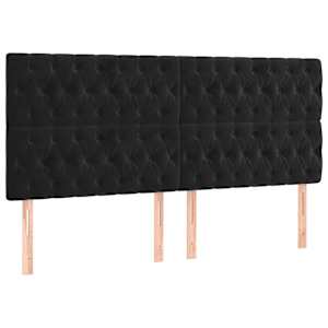 Box spring postel s matrací černá 180x200 cm samet - obrázek 6
