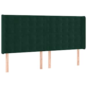 Box spring postel s matrací tmavě zelená 180x200 cm samet - obrázek 6